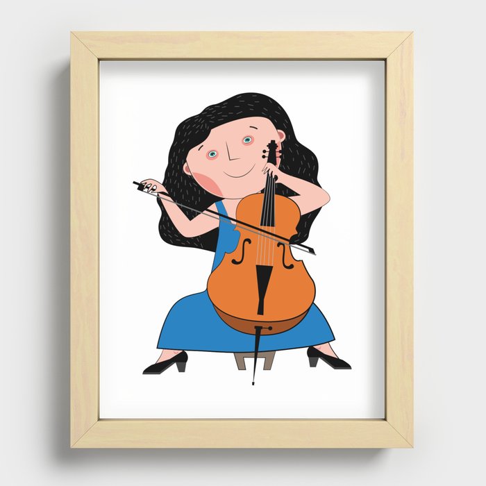 With love for music Recessed Framed Print