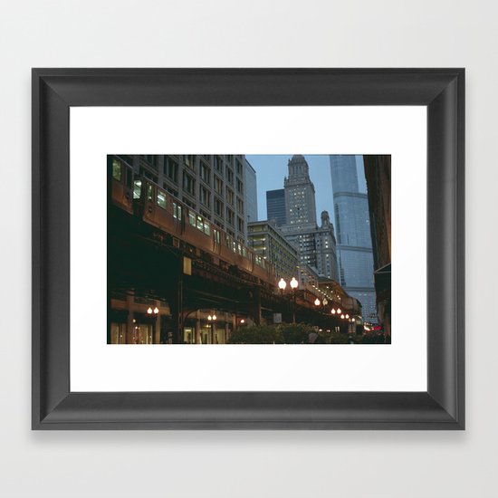 Streets of Chicago Framed Art Print