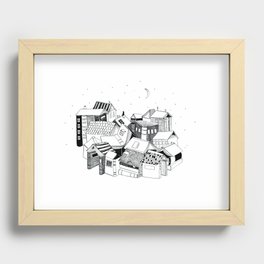 Book Town Recessed Framed Print