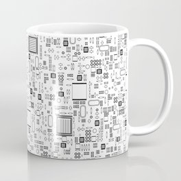 All Tech Line / Highly detailed computer circuit board pattern Mug