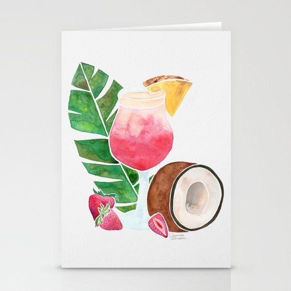 Tropical Cocktail - Lava Flow Stationery Cards