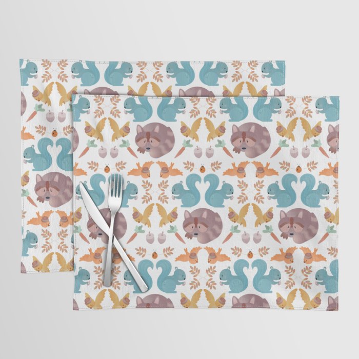 Forest animals. Child pattern. Placemat