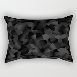Charcoal Black Galvanized Metal Rectangular Pillow