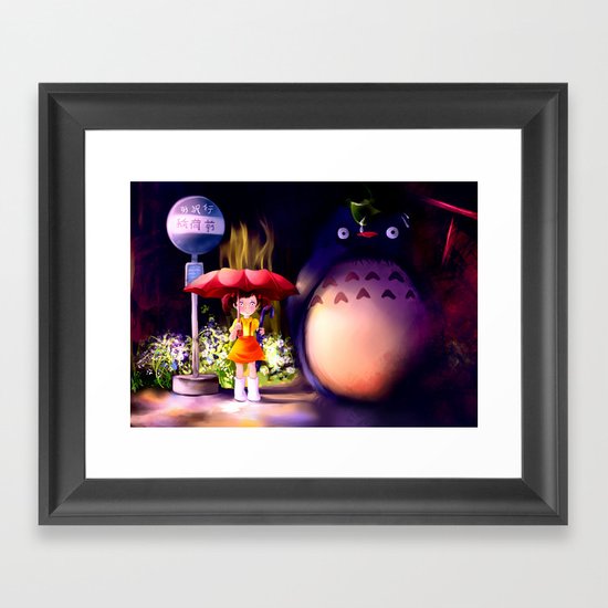 Totoro Framed Art Print