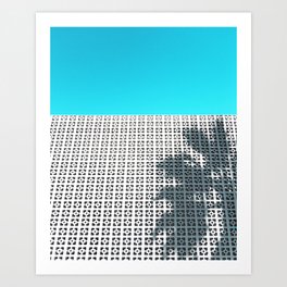 Parker Palm Springs with Palm Tree Shadow Art Print