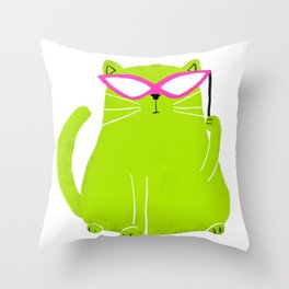 Cat in Disguise  Throw Pillow