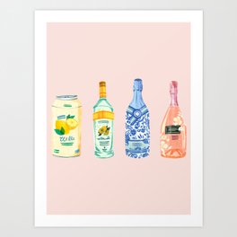 Poppin' Bottles Art Print