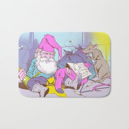Gnomeless Bath Mat | Illustration, Funny, Comic, Pop Surrealism 