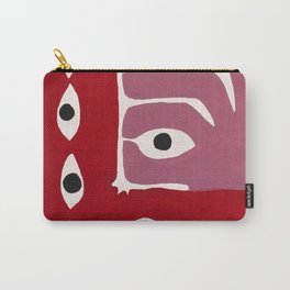 The Point of View Carry-All Pouch | Abstract, Contemporary, Hand, Oil, Cool, Painting, Pattern, Eye, Acrylic, Color 