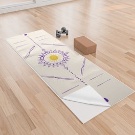 Sun Salutation Alignment Mat Yoga Towel