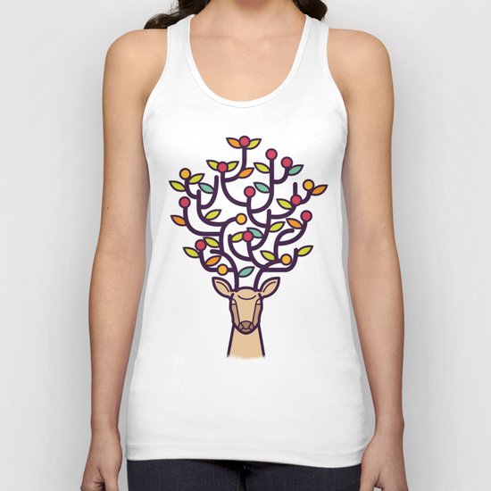 One Happy Deer Unisex Tank Top