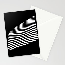 Waves Lines In The Horizon Stationery Card