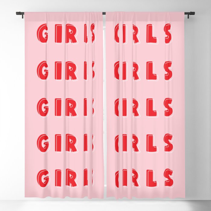 GIRL POWER // Girls Girls Girls Blackout Curtain