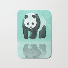 Panda meets Panda Bath Mat | Animal, Nature, Funny, Painting 