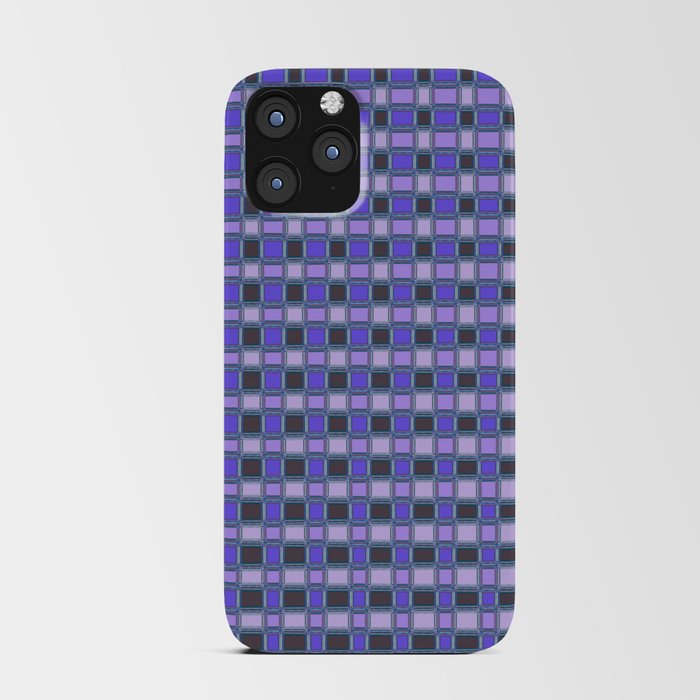 Violet Geometric Pattern iPhone Card Case