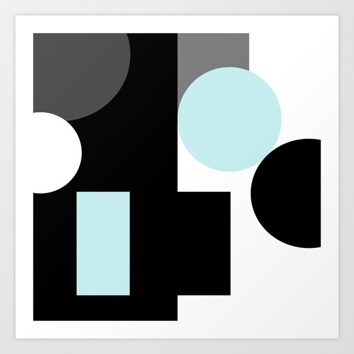 An Abstract Geometric Pattern Geometric Shapes Black Sky Blue