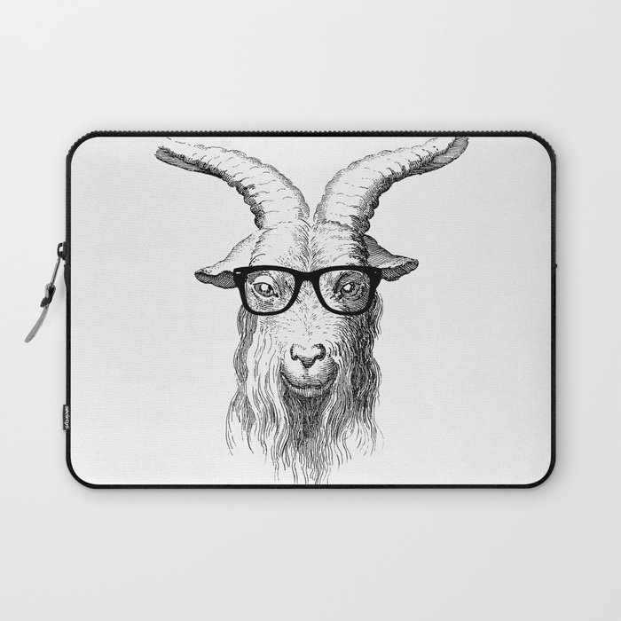 Hipster Goat Laptop Sleeve