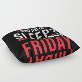 Black Friday Shopping Saying Floor Pillow