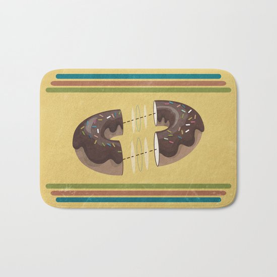 let's share a donut Bath Mat