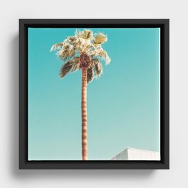 Palm Springs View Photography Print Framed Canvas