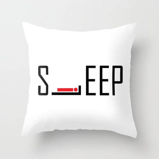 iSleep (v2) Throw Pillow
