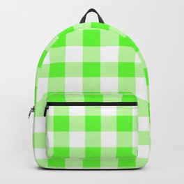 Classic Check - acid green Backpack