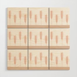 Wheat Field (Graze Pink)  Wood Wall Art