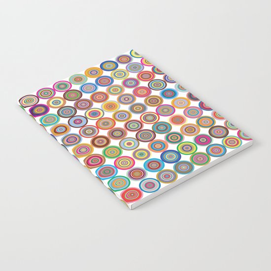 Circle color green rose Notebook