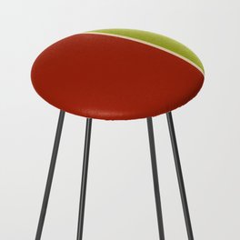 Spring 2 tones Red & Lime green Counter Stool