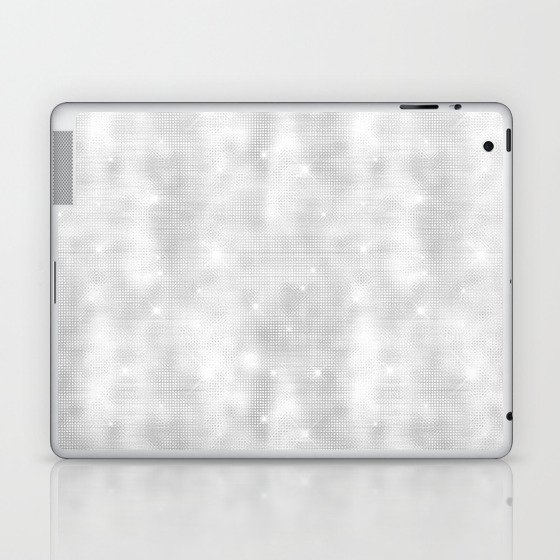 Glam White Diamond Shimmer Glitter Laptop & iPad Skin