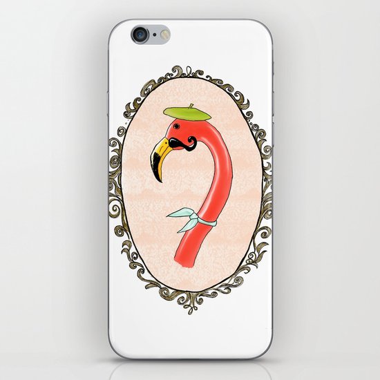 Flamingo Française iPhone & iPod Skin