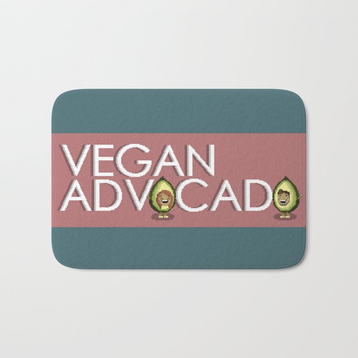 Vegan Advocado (Advocate of Veganism) Bath Mat