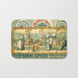 1896 Orient Express Musical Revue Paris Bath Mat | Express, Theater, Ad, Revue, Train, Music, Musichall, Theatre, Orient, Vintage 