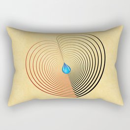 Out of the Blue -- an unbalanced heart Rectangular Pillow