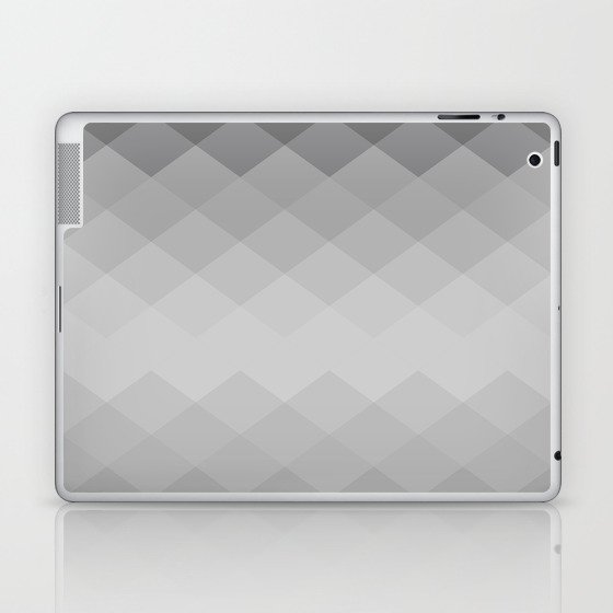 Black and white rhombs pattern Laptop & iPad Skin
