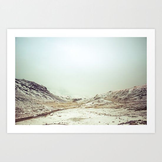 Winter Valley Art Print