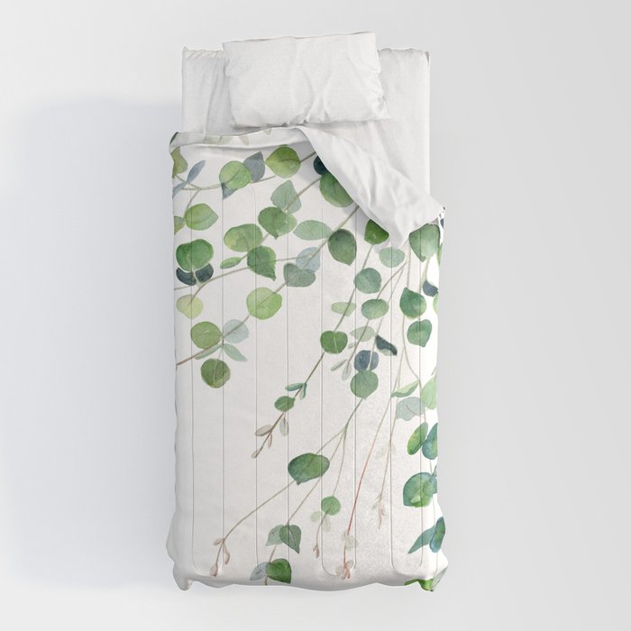 Eucalyptus Watercolor Comforter