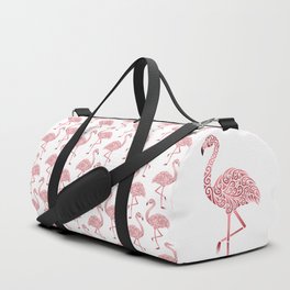 Julie's Pink Flamingo Pattern Duffle Bag