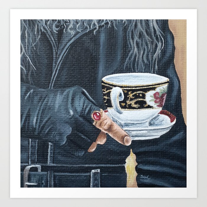 ed blackbeard teacup OFMD Art Print