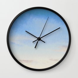 Delicate Sky Wall Clock