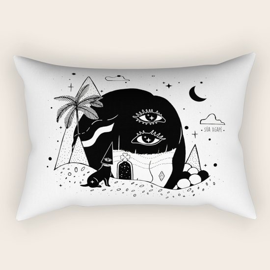 Silent Night Rectangular Pillow
