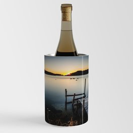 Sunset Over Old Pier - Matte Version Wine Chiller