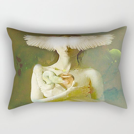 Eve's temptation Rectangular Pillow