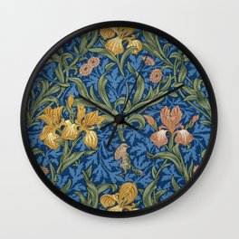 William Morris Flowers Wall Clock