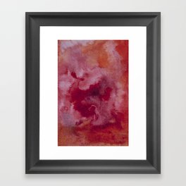 red galaxy Framed Art Print