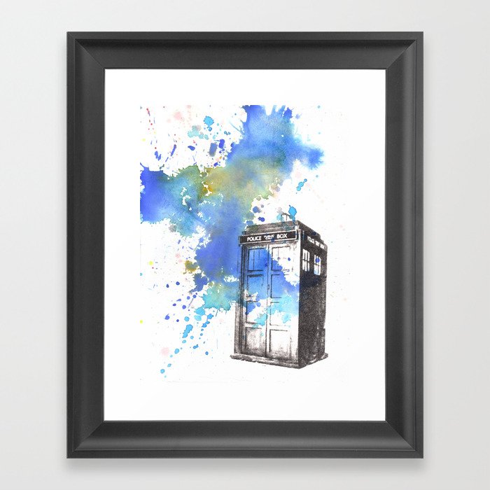 Doctor Who Tardis Framed Art Print