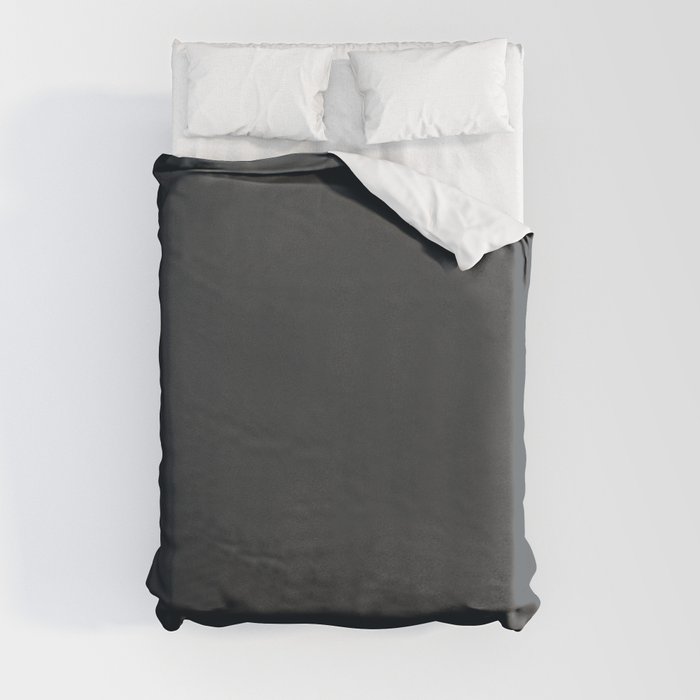 Soot Solid Color Duvet Cover