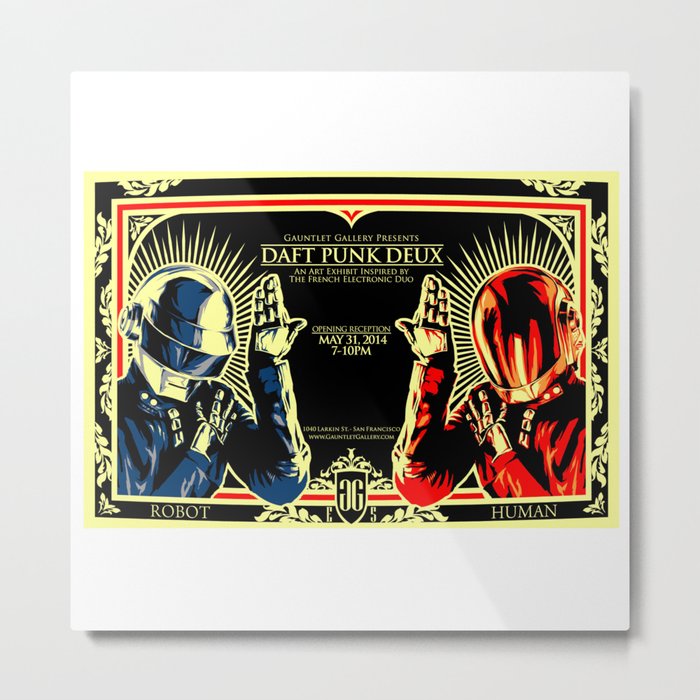 Daft Punk Deux Metal Print