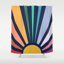 Rainbow Sunshine Shower Curtain