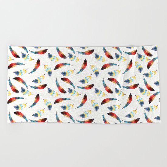 Feathers Beach Towel